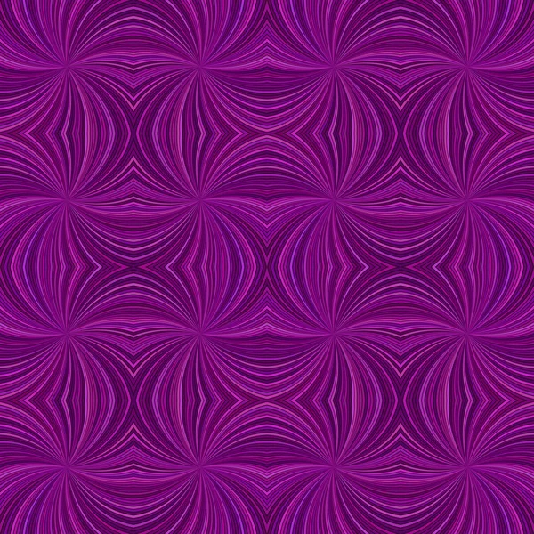 Lila abstrakte psychedelische nahtlose gestreifte Strudel Muster Hintergrunddesign aus wirbelnden Strahlen — Stockvektor