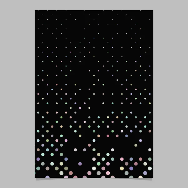 Multicolored dot pattern brochure background - vector stationery design — Stock Vector