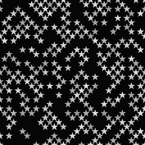 Cinza abstrato pentagrama estrela padrão fundo — Vetor de Stock