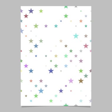 Pentagram yıldız desen broşür tasarımı