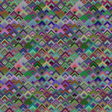 Renkli geometrik diyagonal kare kiremit mozaik desen arka plan - vektör tasarımı