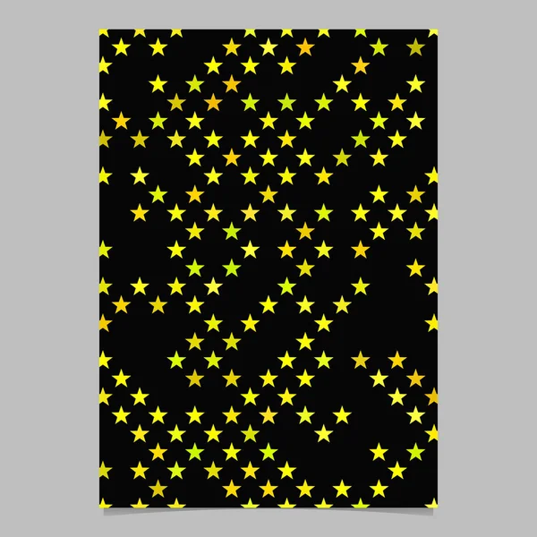 Форма желтой звезды рисунок фоновой брошюры шаблон — стоковый вектор