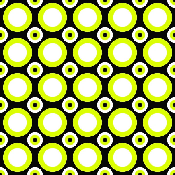 Fond sans couture cercle géométrique motif — Image vectorielle