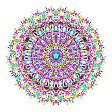 Çiçek mandala - soyut vektör grafik tasarım