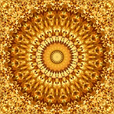 Renk soyut dikişsiz üçgen mozaik kiremit kaleydoskop mandala duvar kağıdı deseni