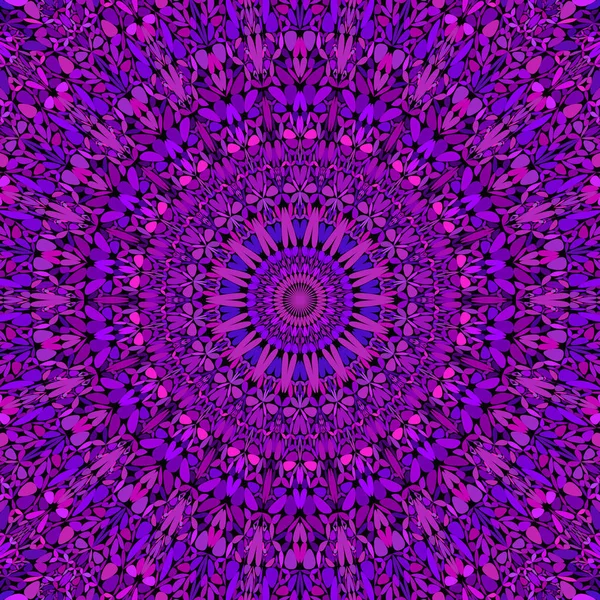 Абстрактная цветочная мандала фон - круговая векторная геометрия — стоковый вектор