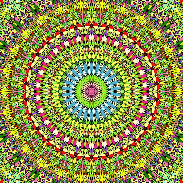 Abstract floral mandala background - circular vector geometry — Stock Vector