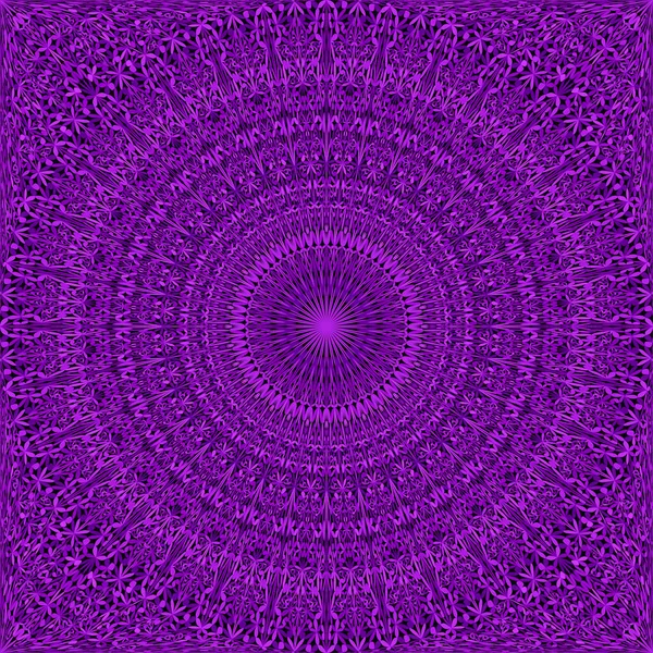 Púrpura sin costuras abstracto botánico adornado mandala patrón fondo de pantalla — Vector de stock