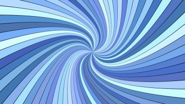 Mavi soyut hipnotik spiral Ray patlaması şerit arka plan