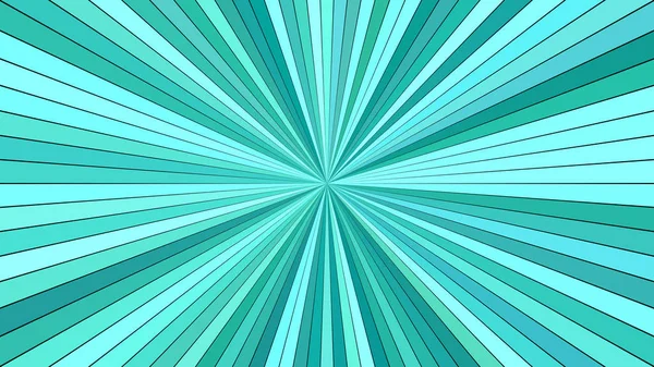 Latar belakang konsep peledak abstrak hipnotis turquoise - Stok Vektor