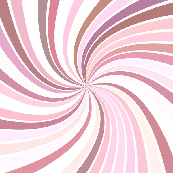 Rosa hipnótico abstracto rayado espiral vortex fondo diseño — Vector de stock