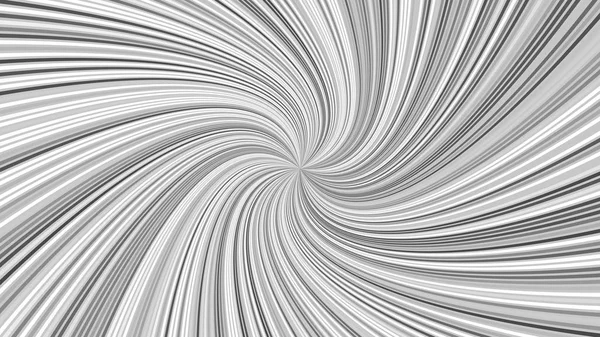 Grijze geometrische abstracte spiraal achtergrond met gestreepte stralen — Stockvector