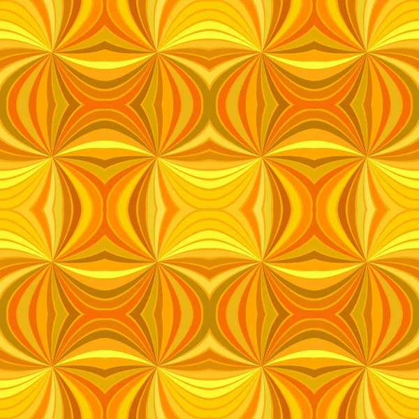 Naranja inconsútil abstracto hipnótico remolino raya patrón fondo — Vector de stock