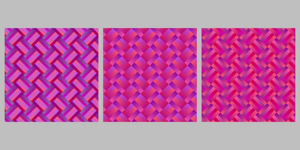 Geometrische nahtlose Zick-Zack-Streifen-Muster Hintergrund-Design-Set — Stockvektor