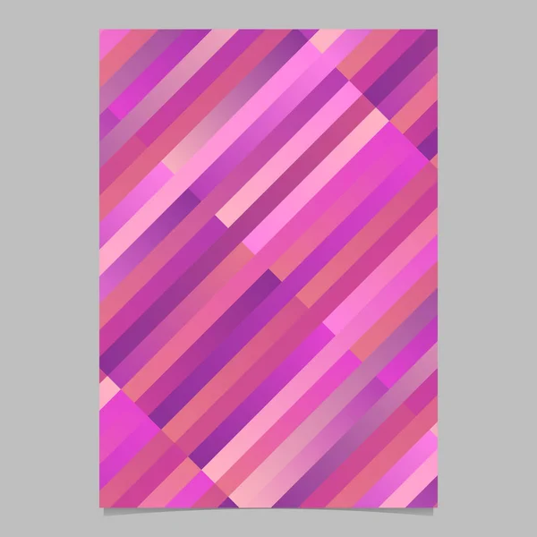 Plantilla de folleto de rayas diagonales abstractas modernas geométricas coloridas — Vector de stock