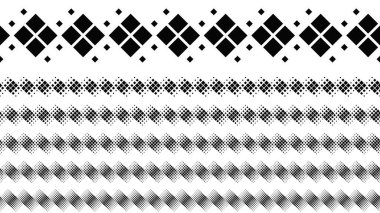 Tek renkli soyut kare desen sayfa sonu seti