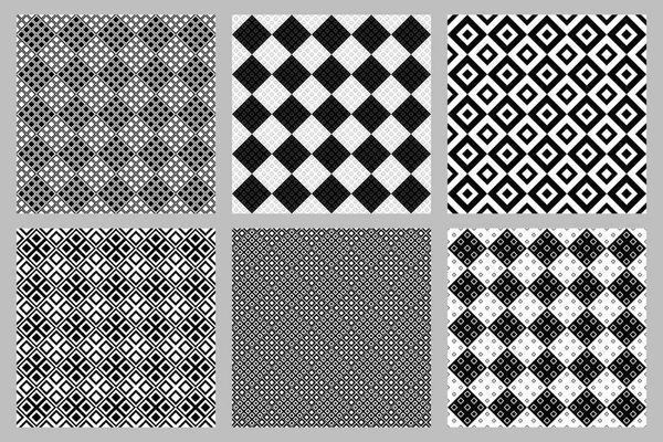 Soyut diyagonal kare desen arka plan seti