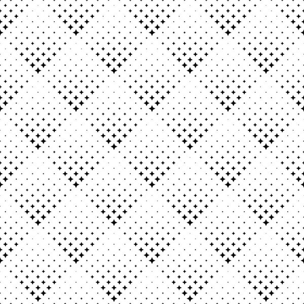 Black and white seamless star pattern background design