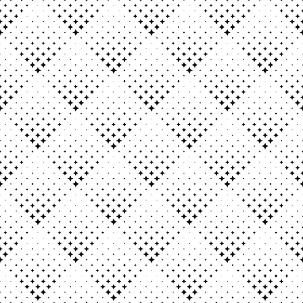 Black and white seamless star pattern background design Vector Graphics