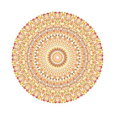 Renkli geometrik soyut dairesel çakıl desen mandala