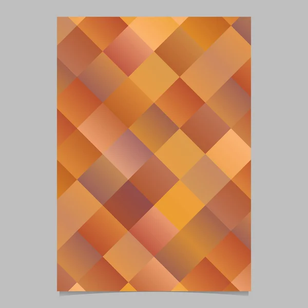 Colorido moda padrão quadrado folheto modelo fundo — Vetor de Stock