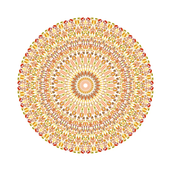 Kleurrijke geometrische abstracte circulaire grind patroon Mandala — Stockvector