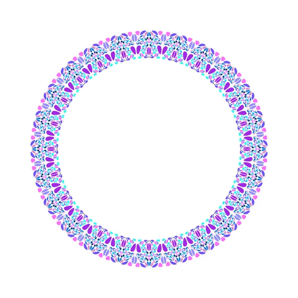 Geometrik soyut taş mozaik yuvarlak çelenk