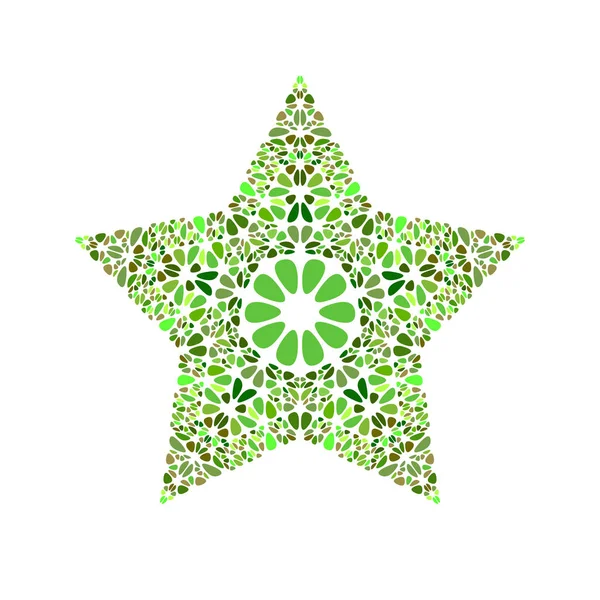 Geometrik renkli soyut çiçek süs yıldız şekli