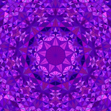 Soyut renkli çokgen üçgen mozaik mandala arka plan tasarımı