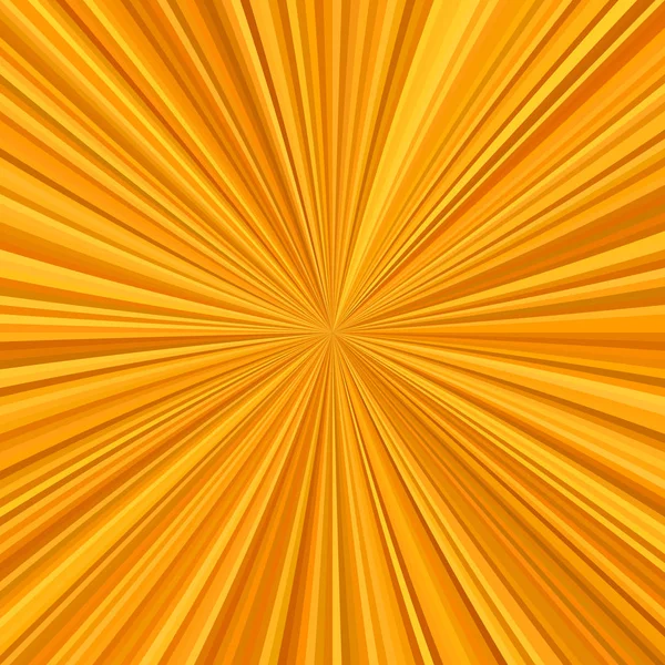 Orangefarbener Starburst-Hintergrund aus radialen Streifen — Stockvektor
