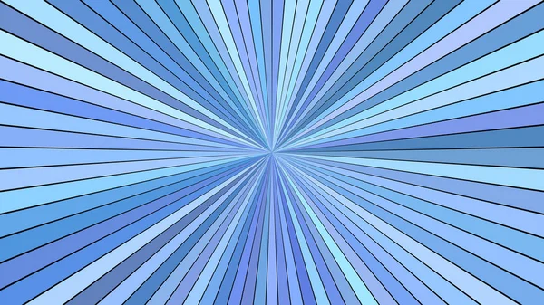 Blue abstract psychedelic ray burst background - vector graphic — Stock Vector