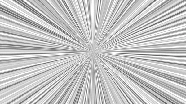 縞模様の光線からの灰色の抽象的な催眠スターバーストの背景 — ストックベクタ