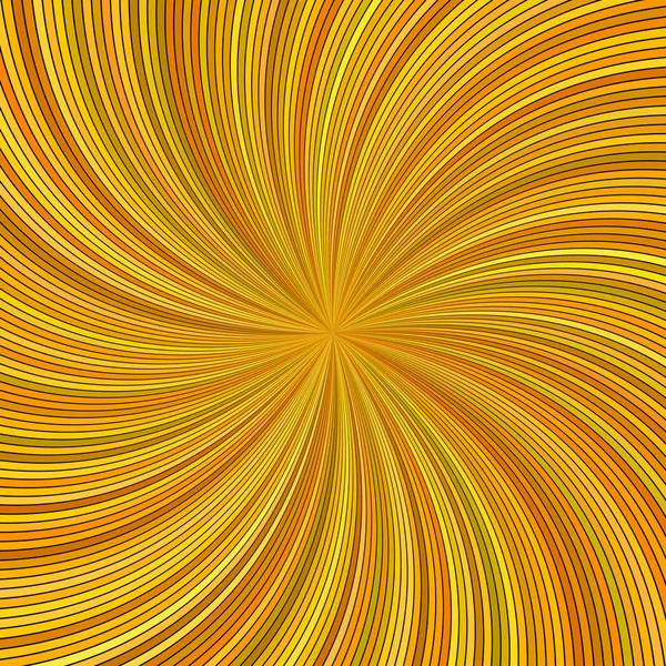 Naranja abstracto hipnótico espiral raya fondo — Vector de stock