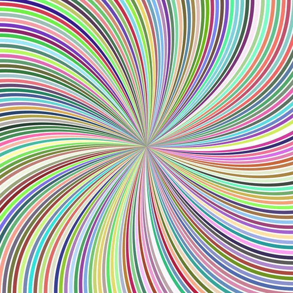 Diseño de fondo espiral a rayas psicodélicas abstractas coloridas — Vector de stock