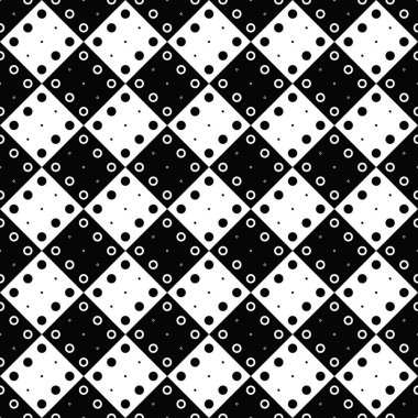 Siyah beyaz geometrik daire desen arka plan tasarımı