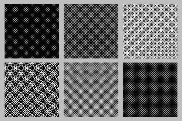 Conjunto de diseño de fondo cuadrado diagonal sin costuras abstracto — Vector de stock