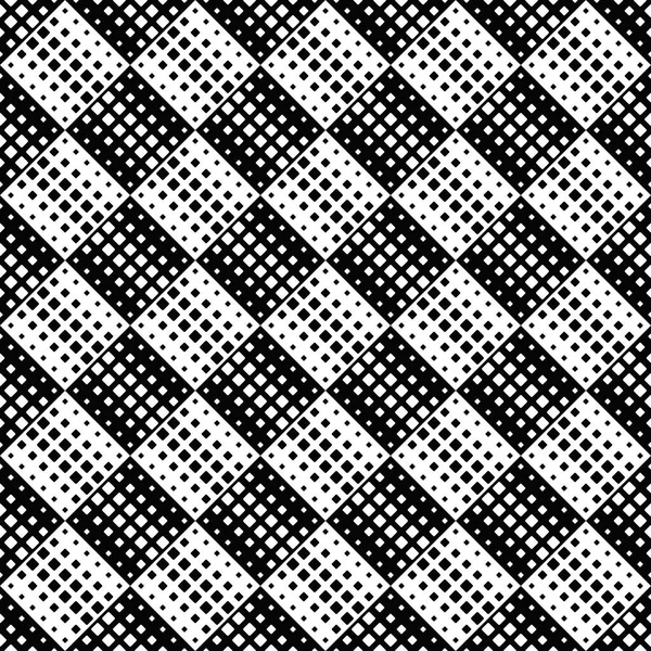 Monochrom geometrische diagonale quadratische Muster Hintergrunddesign — Stockvektor