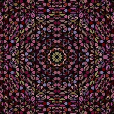 Geometrik renkli kavisli taş mozaik arka plan tasarımı