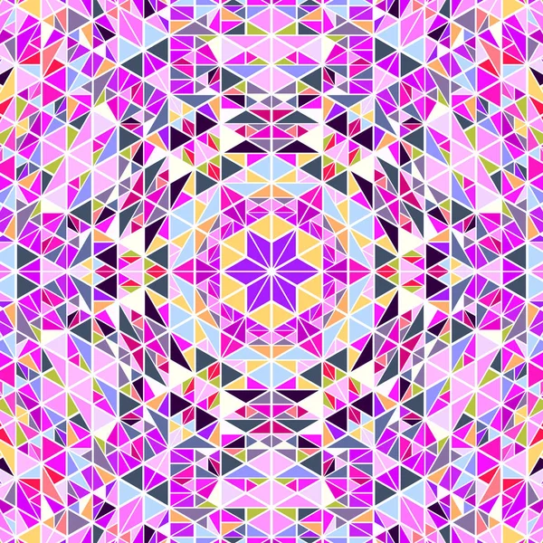 Багатокутний геометричний барвистий радіальний візерунок з плиткою дизайн фону — стоковий вектор