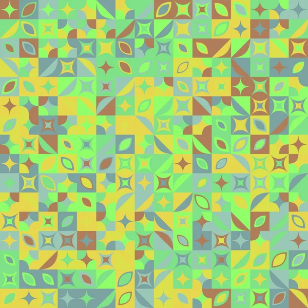 Bunt abstrakt geschwungene Form Muster Hintergrund Design — Stockvektor