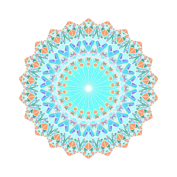 Abstraktní geometrický kulatý kruhový barevný trojúhelník Mandala — Stockový vektor