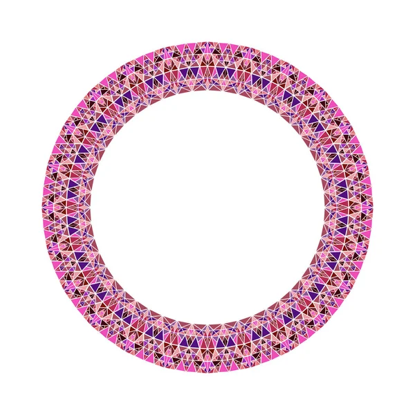 Барвистий абстрактний вінок - круглий багатокутний векторний елемент — стоковий вектор