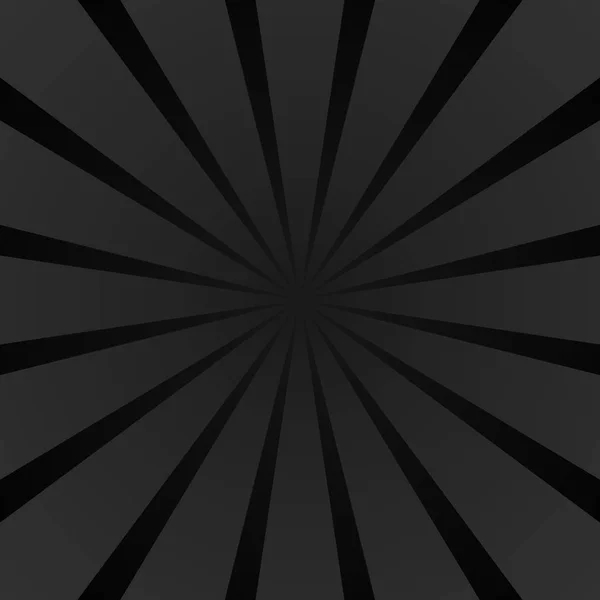 黒い抽象線バースト背景 - グラデーションベクトルデザイン — ストックベクタ