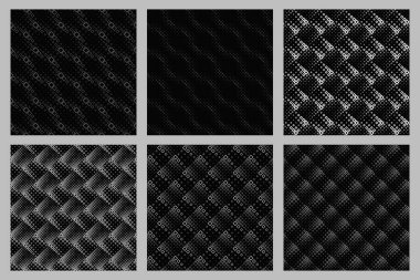 Dikişsiz diyagonal kare desen arka plan seti