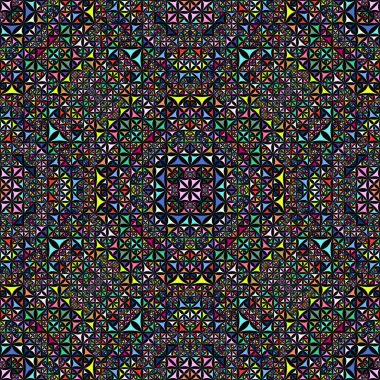 Renkli dikişsiz kaleydoskop desen arka plan