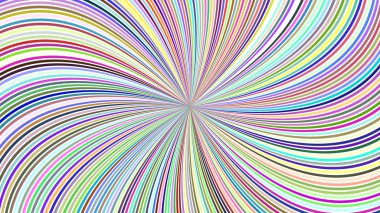 Çok renkli hipnotik soyut spiral şerit arka plan - vektör tasarımı