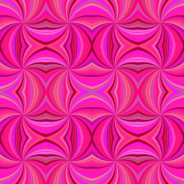 Růžový bezproblémové psychedelické abstraktní zakřivené pozadí vzorek — Stockový vektor