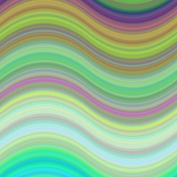 色とりどりの抽象的な波背景デザイン — ストックベクタ