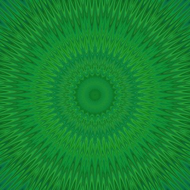 Yeşil mandala patlama fraktal arka plan