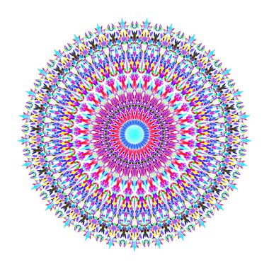 Çiçek mandala - soyut vektör grafik tasarım